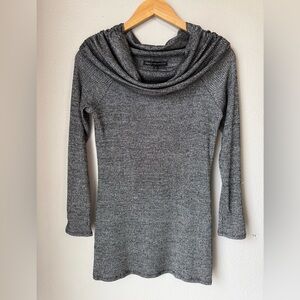 White House Black Market Gray Cowl Neck Sweater Women’s Size Medium